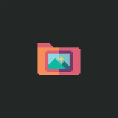 Fototapeta premium this is file icon in pixel art style ,this item good for presentations,stickers, icons, t shirt design,game asset,logo and project.