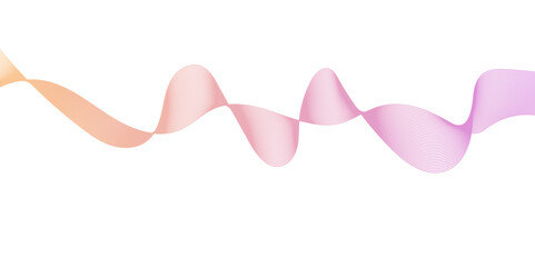 Abstract gradient pink wave stripe blend Technology minimal wavy pattern, stylish line and web background. vector design speed lines on transparent ribbon isolated Undulate Wave Swirl, background.