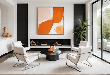 Blurred background of bright living room features neutral tones and elegant beige furniture, creating a warm and inviting atmosphere perfect for relaxation and comfort.