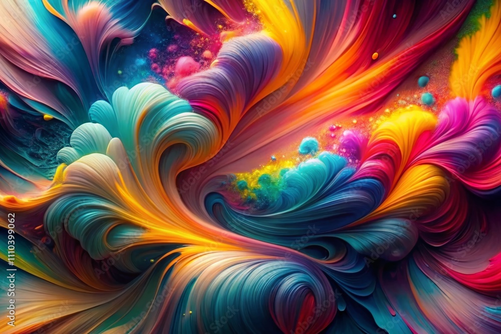 Aufkleber stunning aerial photography of a dynamic 3d motion graphic abstract animation background with vibran