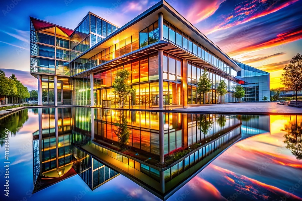 Poster stunning architectural feedback: capturing modern structures and designs in urban environments with 