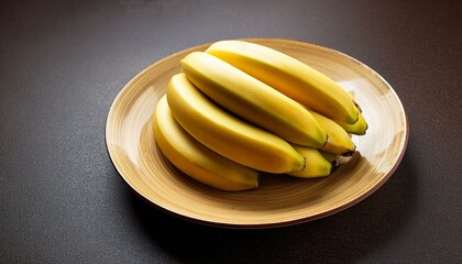 banana on a plate