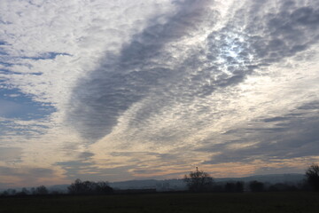 Fototapeta premium clouds over the city