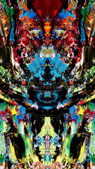 Abstract art background . Hand painting artwork on canvas .