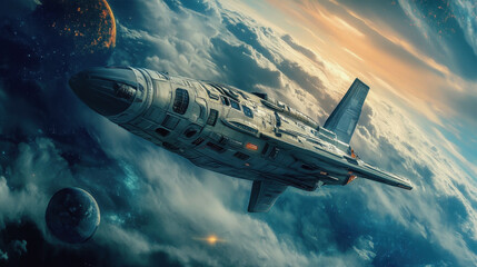 Fototapeta premium Science Fiction Day.A fantastic universe