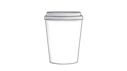 Blank Coffee Cup for Custom Designs and Branding Opportunities