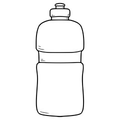 bottle water illustration hand drawn outline vector