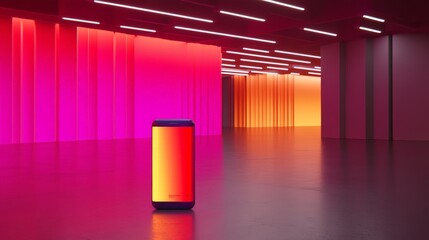 Vibrant Cryptocurrency Wallet App in Futuristic Setting