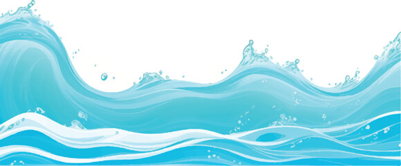 Transparent abstract soft green and blue abstract water color ocean wave texture background. Banner Graphic Resource as background for ocean wave and water wave abstract graphics	