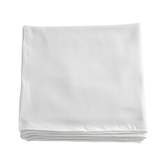 White cotton bedding sheet isolated on PNG