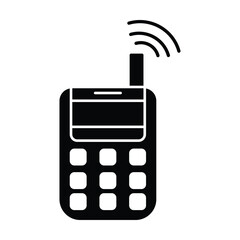 mobile phone icon vector on white background