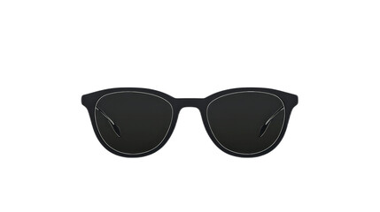 Black Cat-Eye Sunglasses with Dark Lenses on a White Background