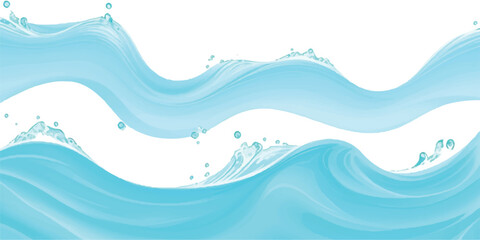 Transparent abstract soft green and blue abstract water color ocean wave texture background. Banner Graphic Resource as background for ocean wave and water wave abstract graphics	