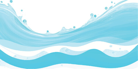 Obraz premium Transparent abstract soft green and blue abstract water color ocean wave texture background. Banner Graphic Resource as background for ocean wave and water wave abstract graphics 