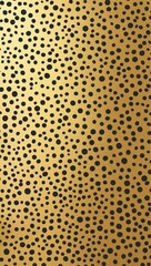 Black Circle pattern hand drawn design on Gold background illustration