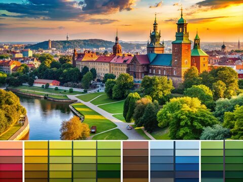 Vibrant Tikkurila NCS Color Palette in Krakow, Poland: A Landscape Photography Guide for Architects and Interior Designers to Choose Paint Colors on April 24, 2023