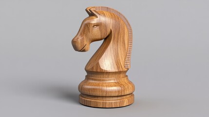 wooden horse on white