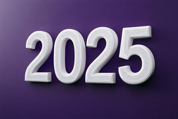 Happy New Year 2025, New Year's Eve Party background greeting card, sparklers and bokeh lights on dark night sky
