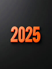 Happy New Year 2025, New Year's Eve Party background greeting card, sparklers and bokeh lights on dark night sky
