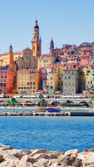 Colorful Menton, France Vibrant Mediterranean Coastal Architecture