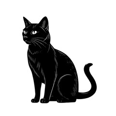 cat silhouette vector