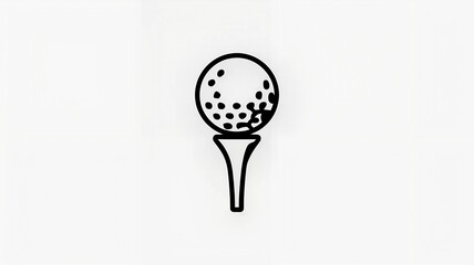 Golf clubs and balls on a green lawn in a beautiful golf