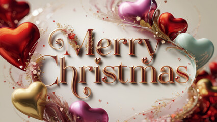 Festive Merry Christmas Greeting Design