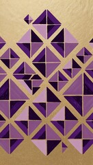 Fototapeta premium Purple Parallelogram pattern hand drawn design on Blue background illustration