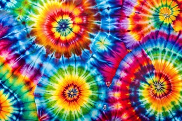 Abstract Tie Dye Multicolor Fabric Texture for Boho Backgrounds, Groovy Wedding Cards, 60s 70s Posters, and Modern DIY Projects Featuring Watercolor Brush Art