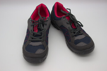 Durable Hiking Shoes with Pink Details