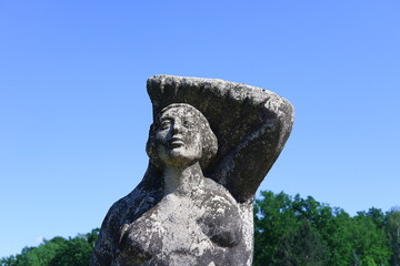Old sculpture of a woman