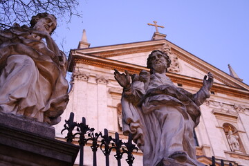 Old sculpture of a men