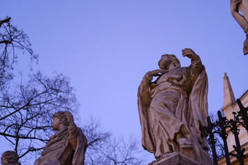 Old sculpture of a men