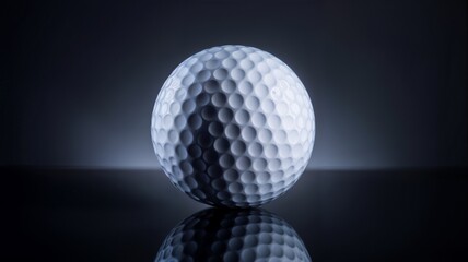 Golf clubs and balls on a green lawn in a beautiful golf