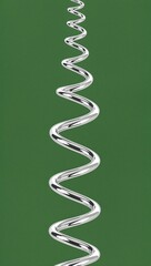 Silver Spiral pattern hand drawn design on Gray background illustration