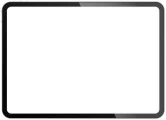 Apple iPad Pro tablet portable computer blank screen mockup template PNG illustration © Ankit