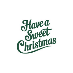 Merry Christmas lettering typography Vector holiday illustration element design