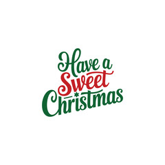 Merry Christmas lettering typography Vector holiday illustration element design