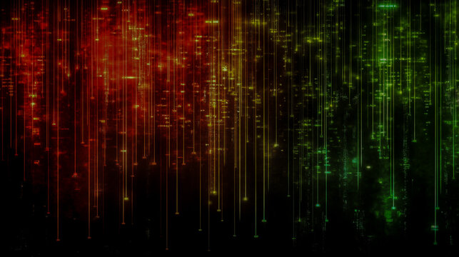 Futuristic digital background for technology, AI, data transfer, encryption, scientific visualization