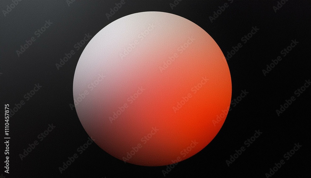 Wall mural noise texture and color fusion: a striking abstract gradient sphere