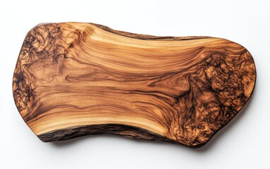 Wooden Cutting Board A natural wooden cutting board with smooth edges and visible grain texture, centered on a white background.