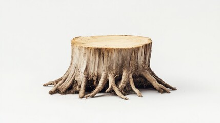 stump isolated on white