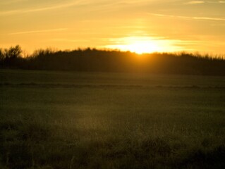 landscape at sunset