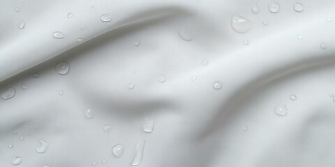 Waterproof Fabric with Water Droplets

