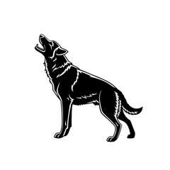 dog silhouette vector