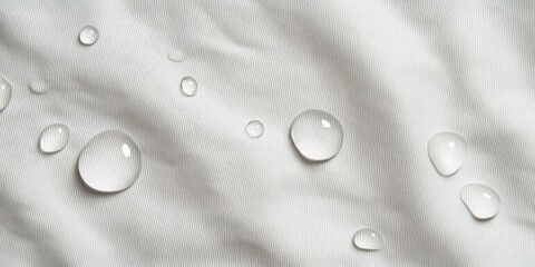 Waterproof Fabric with Water Droplets

