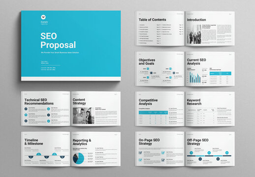 SEO Proposal Template Design Layout Landscape