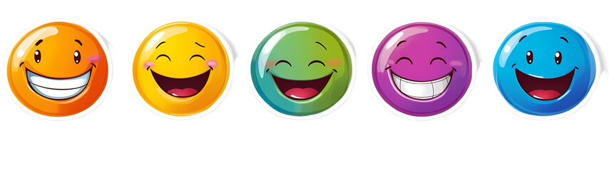 Obraz premium Assortment of funny fruits
