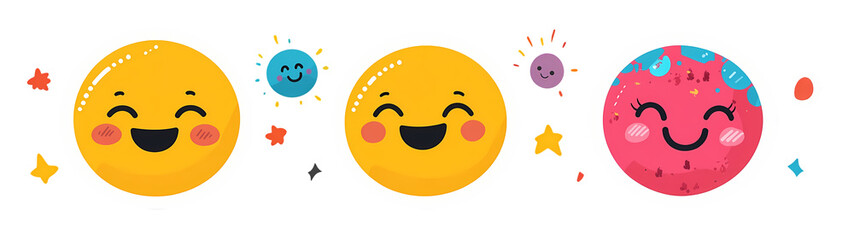 Fototapeta premium Assortment of funny fruits