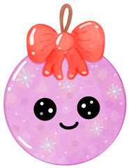 Christmas candle watercolor illustration  Illustration of a red candle